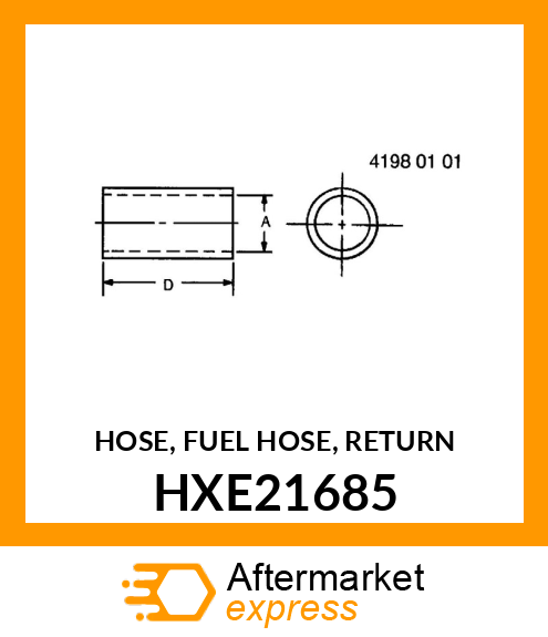 HOSE, FUEL HOSE, RETURN HXE21685