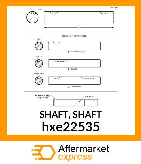 SHAFT, SHAFT hxe22535