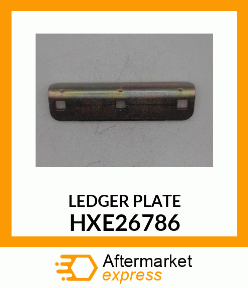 LEDGER PLATE, PLATE HXE26786