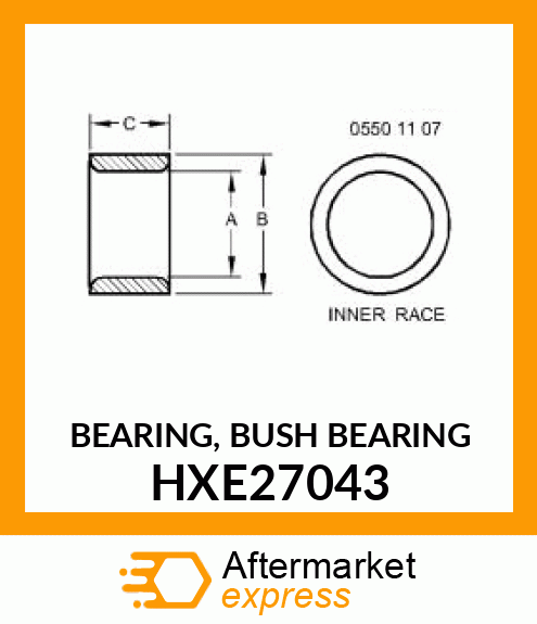 BEARING, BUSH BEARING HXE27043