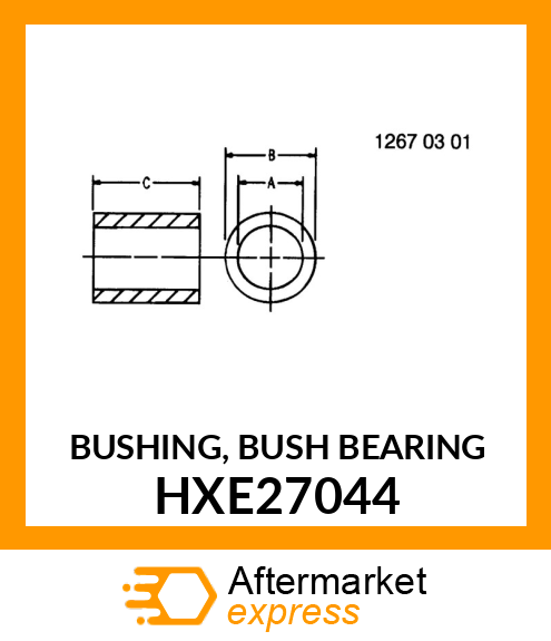 BUSHING, BUSH BEARING HXE27044