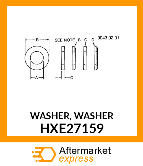 WASHER, WASHER HXE27159