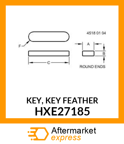 KEY, KEY FEATHER HXE27185