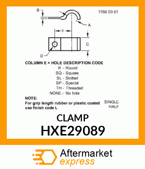 CLIP, ANTENNA MAST HOLDER HXE29089