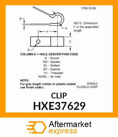 CLIP, CLIP ASSY HXE37629