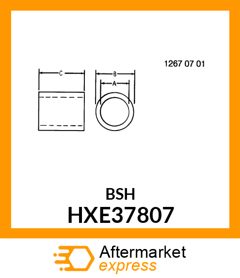 TRUNNION, REAR PIVOT HXE37807