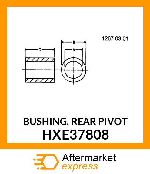 BUSHING, REAR PIVOT HXE37808