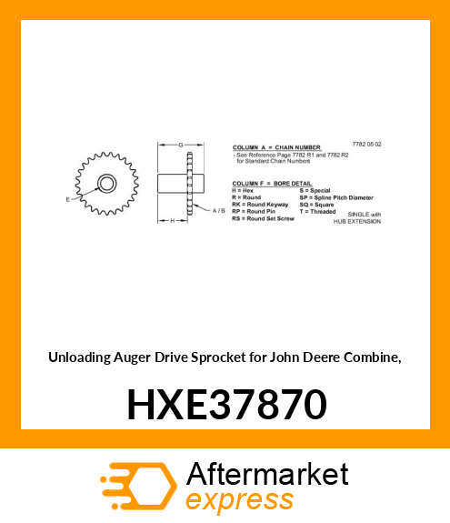 DRIVE SPROCKET, 46 TOOTH HXE37870