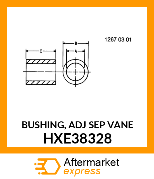 BUSHING, ADJ SEP VANE HXE38328