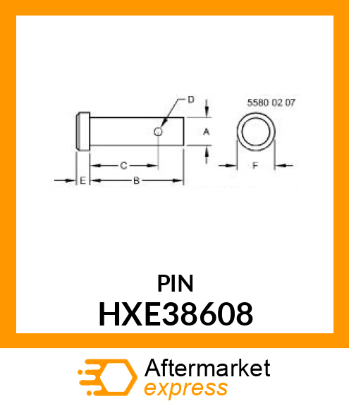 PIN, CLEVIS HEAD, M10X31.5 HXE38608