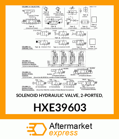 SOLENOID HYDRAULIC VALVE, 2 HXE39603