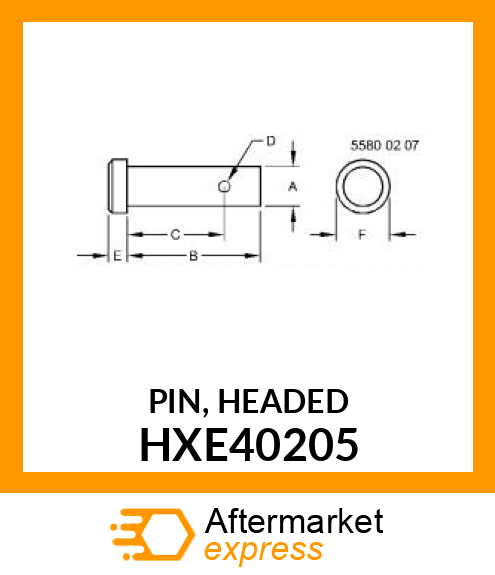 PIN, HEADED HXE40205