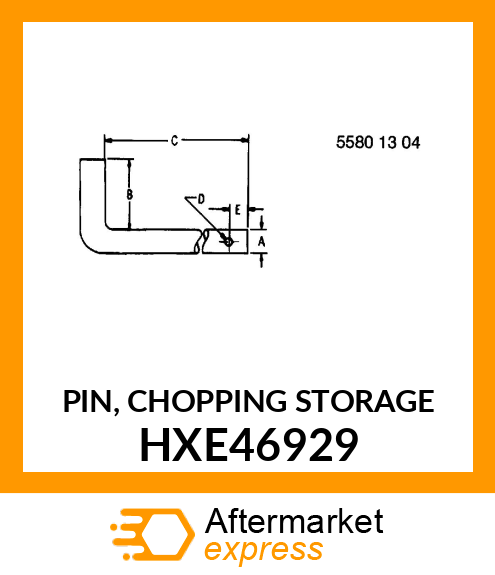 PIN, CHOPPING STORAGE HXE46929