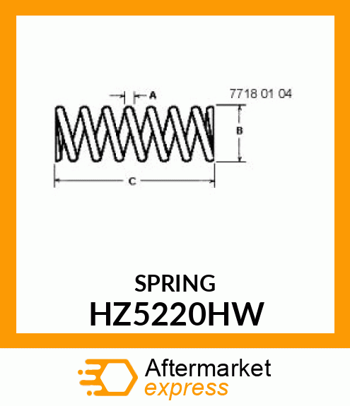 SPRING BILL HOOK PRESSURE ARM HZ5220HW