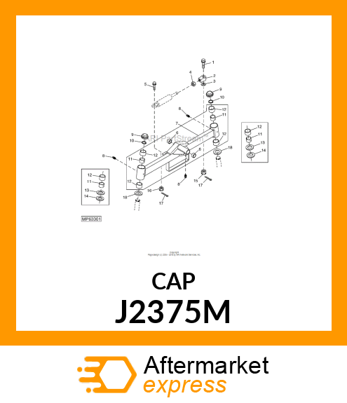 CAP, HUB J2375M