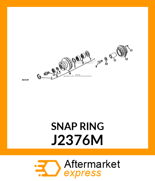 RING, INTERNAL SNAP J2376M