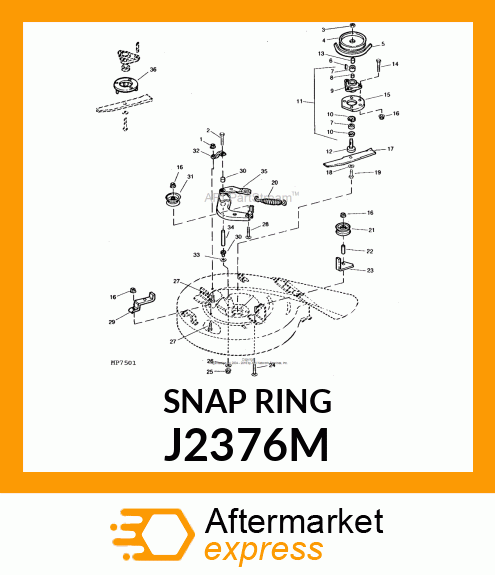 RING, INTERNAL SNAP J2376M