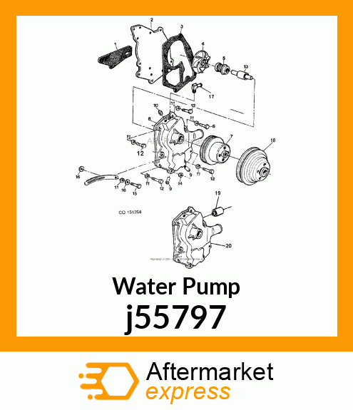 Water Pump j55797