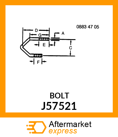 BOLT J57521