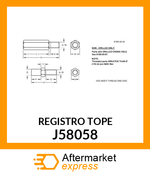 REGISTRO TOPE J58058