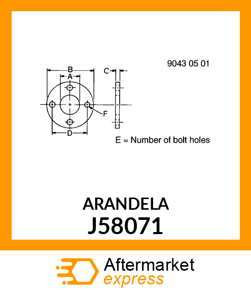 ARANDELA J58071