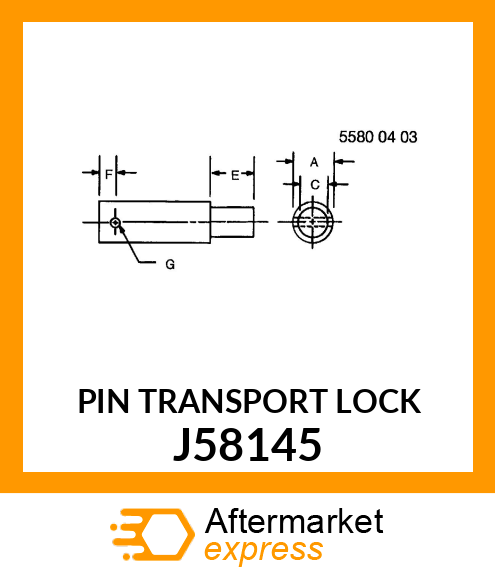 PIN TRANSPORT LOCK J58145