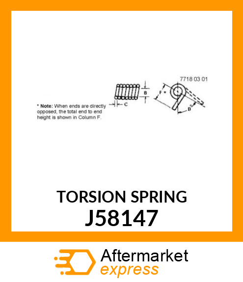 TORSION SPRING J58147