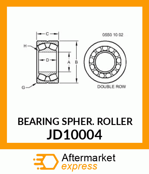 BEARING SPHER. ROLLER JD10004