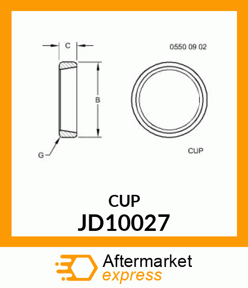 Bearing Cup JD10027