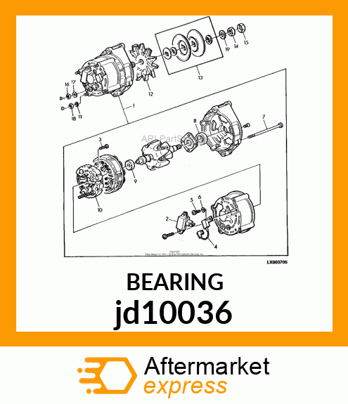 BALL BEARING jd10036