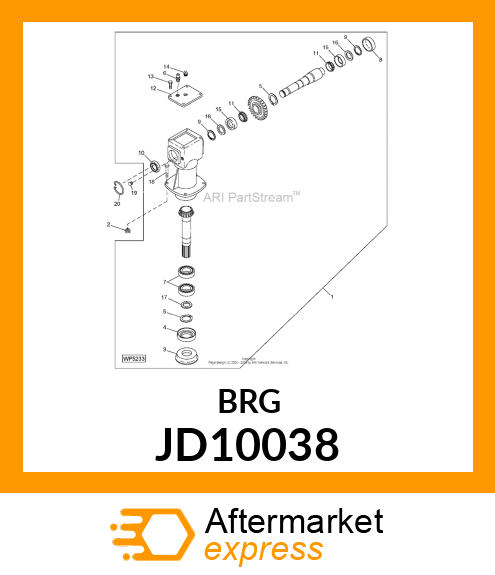 TAPERED ROLLER BEARING JD10038