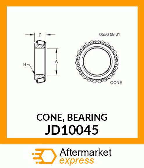 CONE, BEARING JD10045