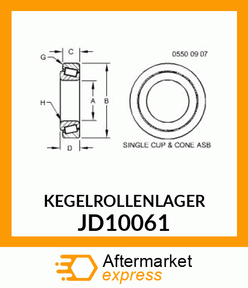 KEGELROLLENLAGER JD10061