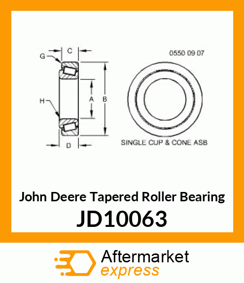 TAPERED ROLLER BEARING JD10063