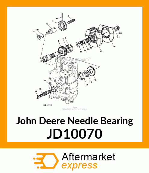 BEARING,CAGED ROLLER JD10070