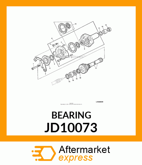 NEEDLE BEARING JD10073