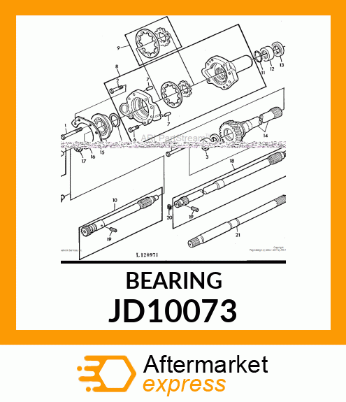 NEEDLE BEARING JD10073