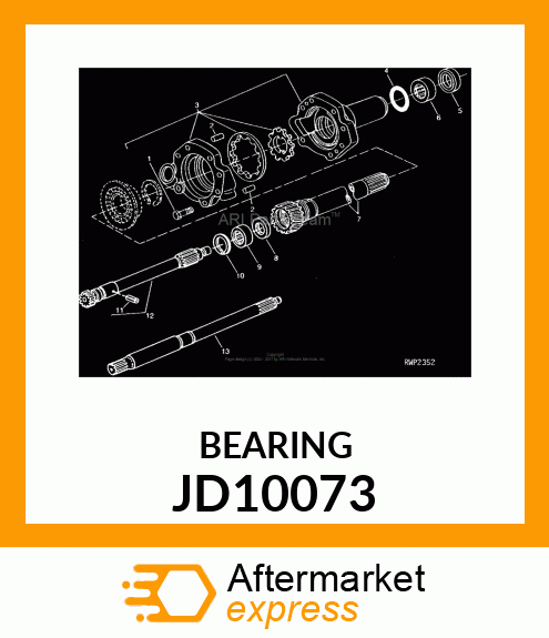 NEEDLE BEARING JD10073