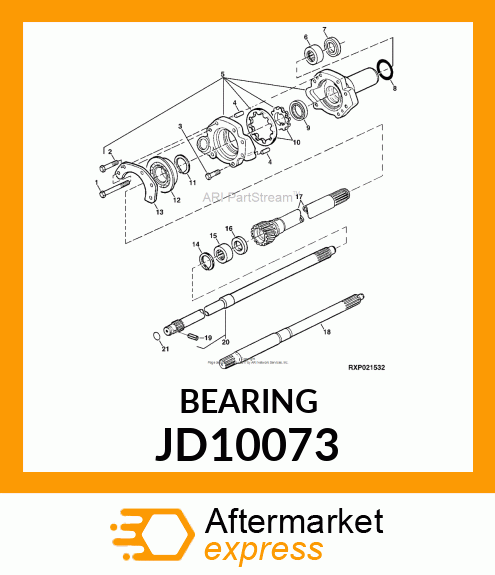 NEEDLE BEARING JD10073