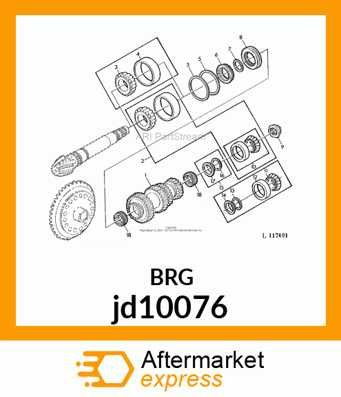 FOR DIFFERENTIAL SHAFT, DRIVE jd10076