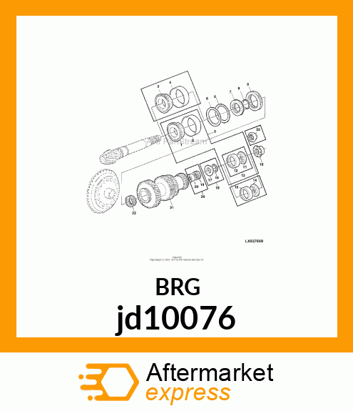 FOR DIFFERENTIAL SHAFT, DRIVE jd10076