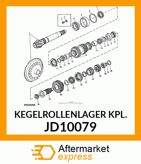 KEGELROLLENLAGER KPL. JD10079