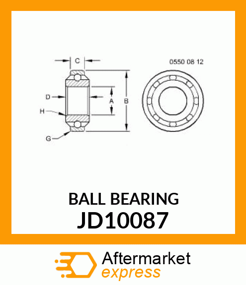 BALL BEARING JD10087