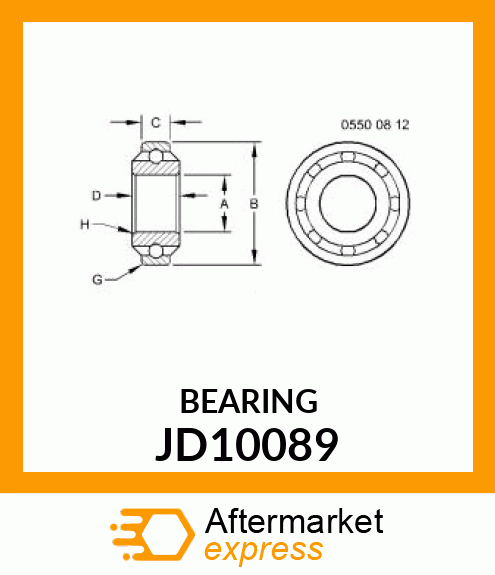 BALL BEARING JD10089