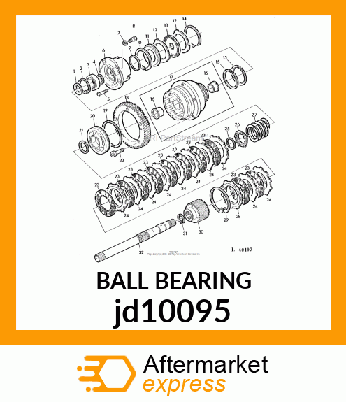 BALL BEARING jd10095