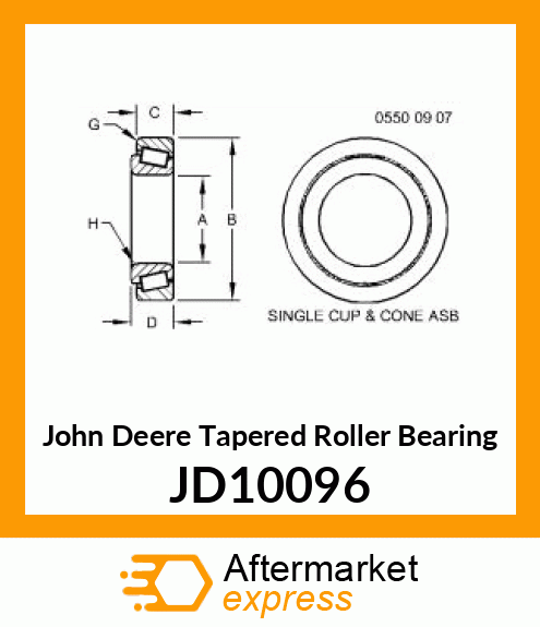 TAPERED ROLLER BEARING JD10096