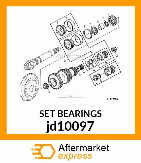 SET BEARINGS jd10097