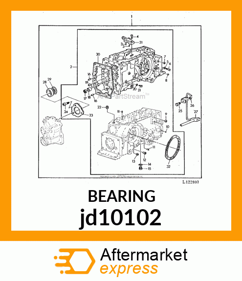 ROLLER BEARING, ASSYROLLER BEARING, jd10102