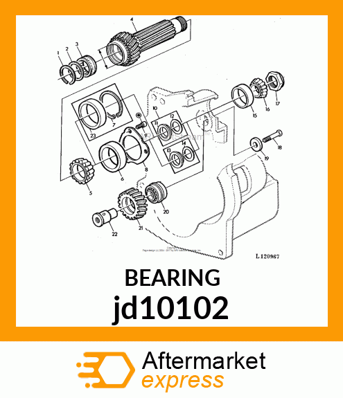 ROLLER BEARING, ASSYROLLER BEARING, jd10102