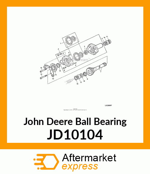 BEARING, SPECIAL BALL JD10104